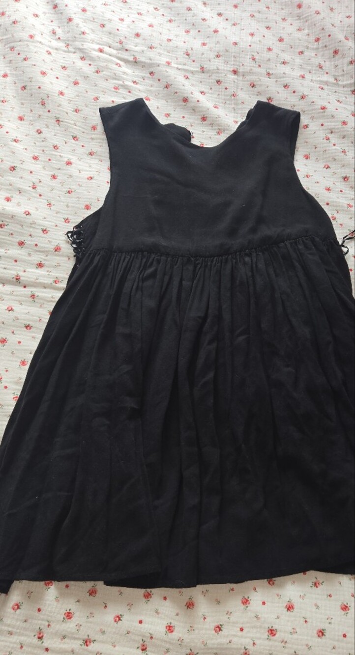 Vintage ELKIN black Babydoll Dress